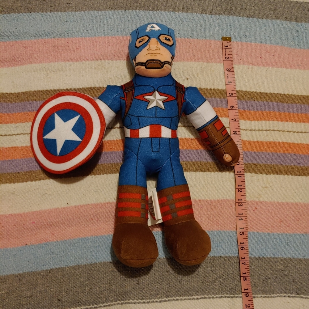 Vintage Marvel Avengers Captain America Stuffed Figure toy